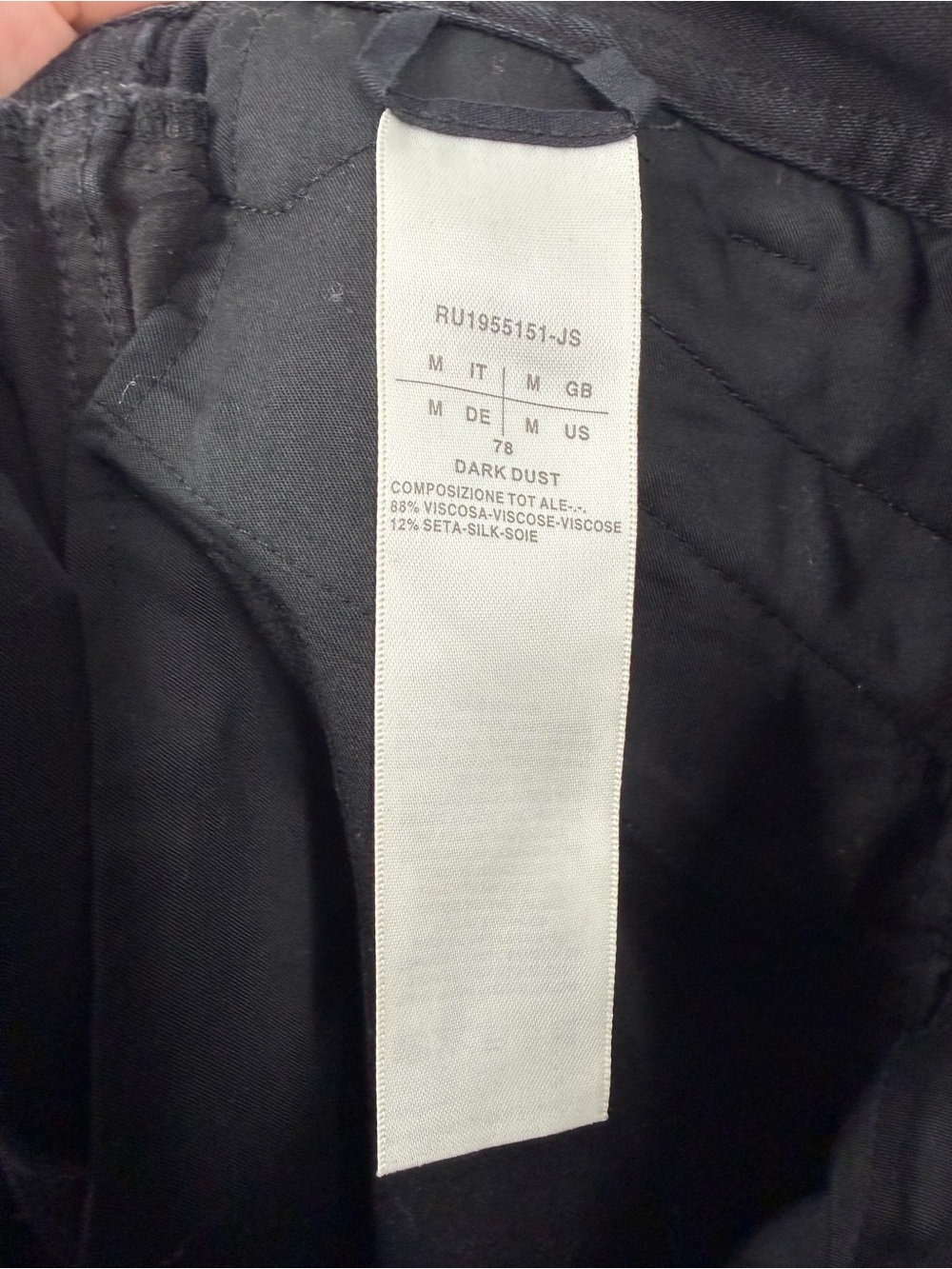 Rick Owen’s DRKSHDW Black Coated Viscose Silk Blend Pants - Picture 10 of 10